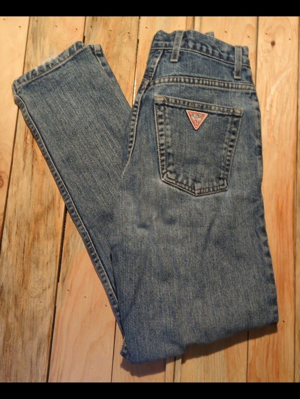Guess vintage high rise slim jeans
